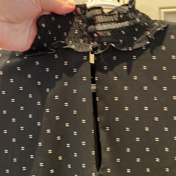 H&M navy/cream dress - Picture 3 of 4